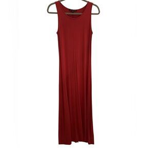 Boston Proper Red Sleeveless Maxi Dress Woman’s Size S
